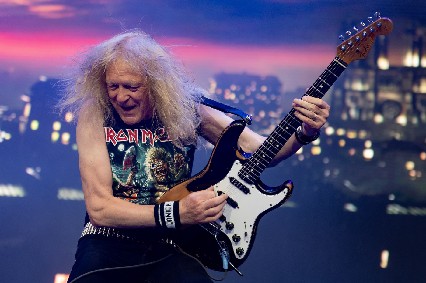 Iron Maiden onstage in London. Photo: Neil Lupin