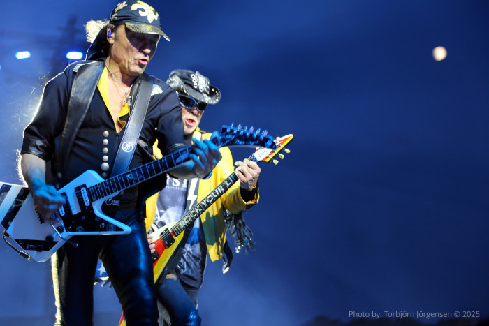 Scorpions performing at the Sweden Rock Festival 2025