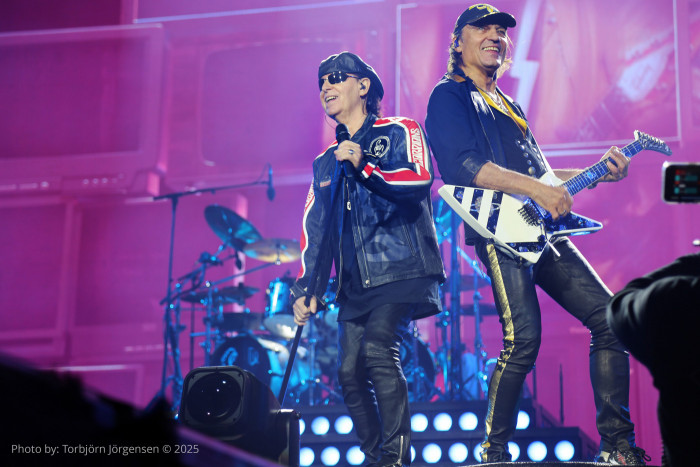 Scorpions performing at the Sweden Rock Festival 2025