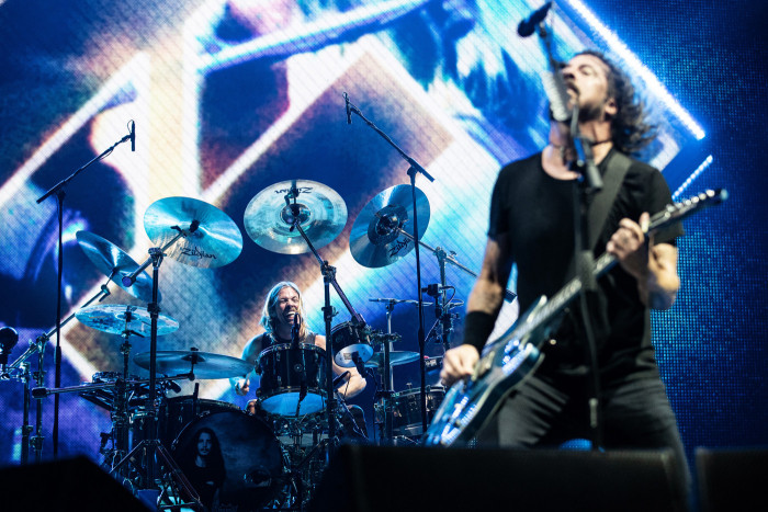 Foo Fighters perform on stage at Madison Square Garden